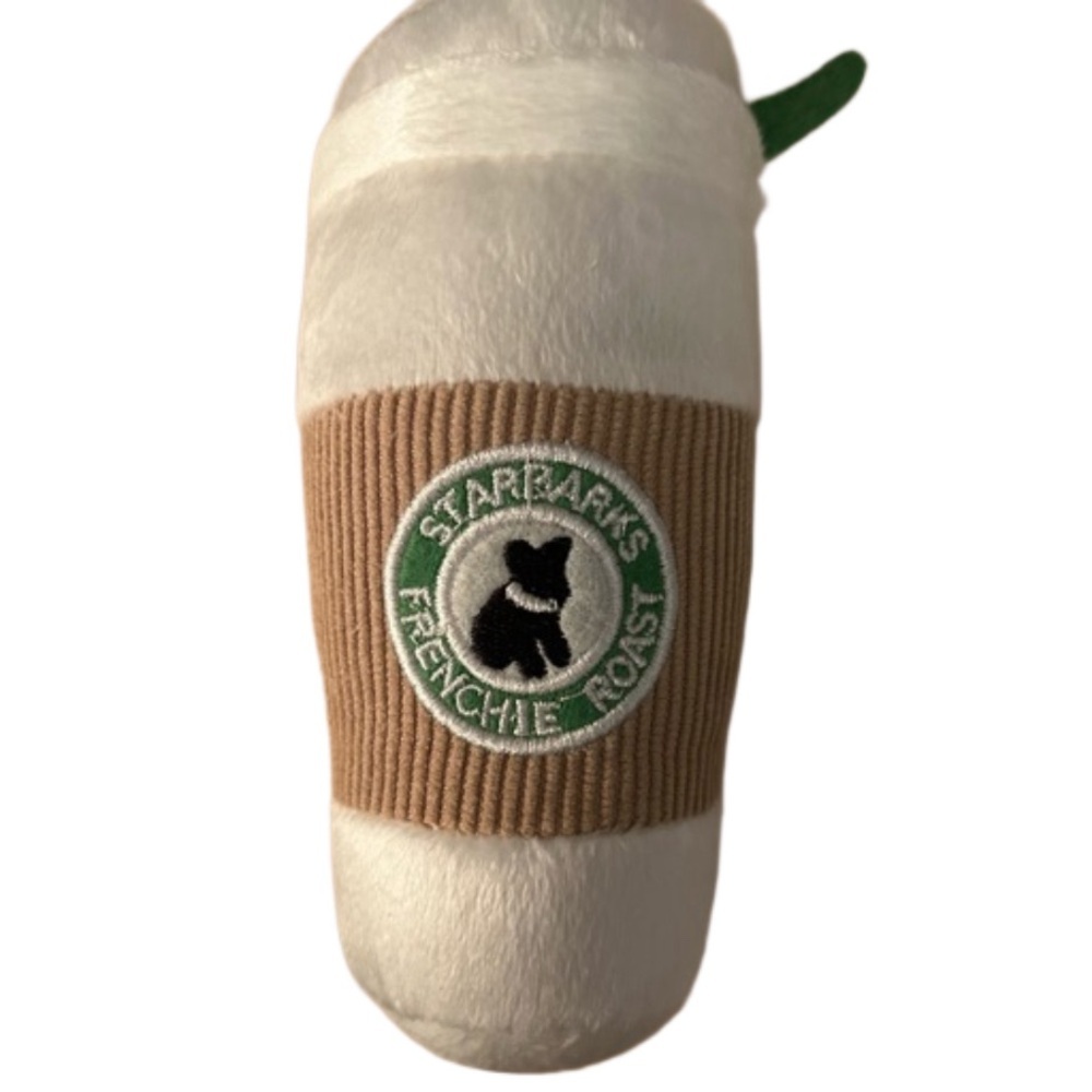 🔥(NWT) Starbucks, large Starbarks squeaky dog chew toy 3.5” x 6.5”